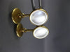 ESTATE AAA MOTHER OF PEARL 14KT YELLOW GOLD DOUBLE SIDED BEZEL CUFF LINKS #26425