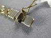 ESTATE 14KT WHITE & YELLOW GOLD 3D HANDCRAFTED X SHAPE LOVE BRACELET #22722
