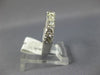 ESTATE 1.08CT DIAMOND 14KT WHITE GOLD 3D NINE STONE COMFORT FIT ANNIVERSARY RING