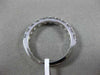 ESTATE .97CT DIAMOND 18K WHITE GOLD ROUND SEMI ETERNITY WEDDING ANNIVERSARY RING