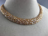 ESTATE LARGE GIA 42.93CT PINK DIAMOND 18KT ROSE GOLD CLUSTER ETERNITY NECKLACE