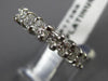 ESTATE 3.40CT PRINCESS DIAMOND PLATINUM GOLD 3D ETERNITY ANNIVERSARY RING #17289