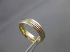 ESTATE 14KT WHITE & YELLOW GOLD MULTI ROW CLASSIC WEDDING BAND RING 5mm #23186