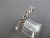 ESTATE .47CT DIAMOND 14KT WHITE GOLD FILIGREE ETERNITY ANNIVERSARY RING #25988