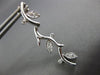ESTATE .40CT DIAMOND 14K WHITE GOLD MULTI LEAF ELONGATED HANGING EARRINGS #21077