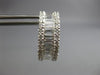 ESTATE WIDE 2.30CT DIAMOND 18KT WHITE GOLD 3D CIRCULAR HUGGIE HANGING EARRINGS