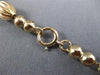 ESTATE 14KT YELLOW GOLD 3D HANDCRAFTED BEADED MILGRAIN CLASSIC NECKLACE #26369