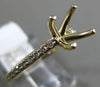 ESTATE .23CT DIAMOND 14KT YELLOW GOLD 3D FOUR PRONG SEMI MOUNT ENGAGEMENT RING