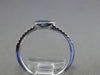 ESTATE .65CT DIAMOND & AAA BLUE TOPAZ 14KT WHITE GOLD PEAR SHAPE BEZEL FUN RING