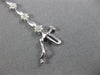 ESTATE .60CT DIAMOND 14K WHITE GOLD 3D FLOWER BY THE YARD TENNIS BRACELET #26322