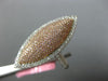 ESTATE LARGE 1.0CT WHITE & PINK DIAMOND 18K WHITE & ROSE GOLD MARQUISE HALO RING