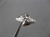 ESTATE WIDE .48CT DIAMOND 14KT WHITE GOLD SEMI MOUNT ENGAGEMENT RING #15236