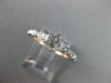 ESTATE .08CT DIAMOND 14K WHITE & ROSE GOLD 3D 6 PRONG SEMI MOUNT ENGAGEMENT RING