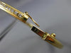ESTATE 1.50CT DIAMOND 18KT YELLOW GOLD 3D SEMI ETERNITY BANGLE BRACELET #21517