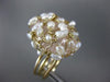 ESTATE EXTRA LARGE AAA SOUTH SEA & PINK QUARTZ 14KT YELLOW GOLD FUN RING #26303