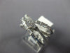 .68CT DIAMOND 14KT WHITE GOLD 3D ROUND & BAGUETTE MULTI ROW CRISS CROSS FUN RING