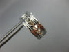 ESTATE WIDE 1.52CT WHITE & PINK DIAMOND 18KT 2 TONE GOLD 3D 3 ROW HEART EARRINGS