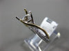 ESTATE .17CT DIAMOND 14K 2 TONE GOLD INFINITY 4 PRONG SEMI MOUNT ENGAGEMENT RING