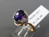 ESTATE 1.36CT DIAMOND & AAA AMETHYST 14K WHITE & ROSE GOLD 3D INFINITY LOVE RING