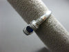 ESTATE 2.21CT DIAMOND & SAPPHIRE 14K WHITE GOLD 3 STONE PAST PRESENT FUTURE RING