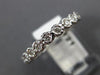 ESTATE .50CT ROUND CUT DIAMOND 14K WHITE GOLD 3D WEDDING ANNIVERSARY RING #21121