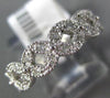 ESTATE .30CT DIAMOND 14KT WHITE GOLD INFINITY FILIGREE WEDDING ANNIVERSARY RING