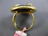 ESTATE LARGE .10CT DIAMOND & AAA ONYX 14KT YELLOW GOLD MULTI HEART CIRCULAR RING