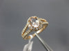 ESTATE 1.30CT DIAMOND & MORGANITE 14KT ROSE GOLD 3D OVAL HALO ENGAGEMENT RING
