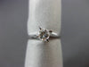 ESTATE .40CT DIAMOND 14KT WHITE GOLD 3D CLASSIC SOLITAIRE ENGAGEMENT RING #23091