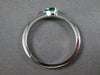 ESTATE .26CT DIAMOND & AAA EMERALD 14K WHITE GOLD 3D ROUND & PEAR SHAPE FUN RING