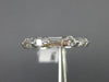 ESTATE .52CT DIAMOND 14KT WHITE GOLD 3D 5 STONE WEDDING ANNIVERSARY RING #10824
