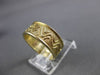 ANTIQUE 14KT YELLOW GOLD HANDCRAFTED WAVE DESIGN WEDDING BAND RING 7mm #23171