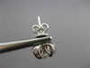 ESTATE LARGE 1.10CT DIAMOND 14KT WHITE GOLD SOLITAIRE FLOWER STUD EARRINGS #1409