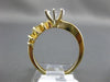 ESTATE .38CT DIAMOND 14K YELLOW GOLD INFINITY 6 PRONG SEMI MOUNT ENGAGEMENT RING