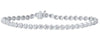 ESTATE 2.0CT DIAMOND 14KT WHITE GOLD 3D CLASSIC MILGRAIN ROUND TENNIS BRACELET