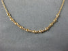 ESTATE .10CT DIAMOND 18KT ROSE GOLD CLASSIC BEZEL BY THE YARD 8 STONE NECKLACE