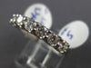 ESTATE 1.05CT ROUND DIAMOND 14KT WHITE GOLD 3D CLASSIC 7 STONE ANNIVERSARY RING