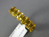 ESTATE LARGE 10.13CT  AAA YELLOW SAPPHIRE 14KT YELLOW GOLD 3D OVAL ETERNITY RING