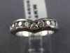 ESTATE .50CT DIAMOND 14KT WHITE GOLD V SHAPE CHANNEL ANNIVERSARY RING #14509