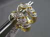 ESTATE .33CT DIAMOND 14KT WHITE & YELLOW GOLD 3 ROW FILIGREE CLIP ON EARRINGS