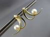 ESTATE AAA SOUTH SEA PEARL 14K YELLOW GOLD 3D DOUBLE ROW HANGING EARRINGS #26234