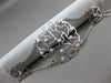 ESTATE WIDE .36CT DIAMOND 18K WHITE GOLD 3D OPEN FILIGREE ETOILE FLOWER BRACELET