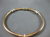 ESTATE WIDE 1.0CT ROUND DIAMOND 18KT ROSE GOLD 3D MULTI ROW PAVE BANGLE BRACELET