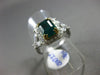 ESTATE 2.67CT DIAMOND & AAA EMERALD 14KT WHITE & YELLOW GOLD 3D ENGAGEMENT RING