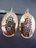 ESTATE LARGE .58CT DIAMOND 14KT ROSE GOLD OVAL FILIGREE CLIP ON HANGING EARRINGS