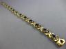 ESTATE 4.28CT DIAMOND & AAA SAPPHIRE 14KT YELLOW GOLD 3D X LOVE TENNIS BRACELET