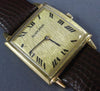 ESTATE LARGE BLANCPAIN 18KT YELLOW GOLD 3D CLASSIC SQUARE MENS WATCH #26557