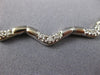 ESTATE .77CT DIAMOND 14K WHITE & YELLOW GOLD BY THE YARD 3 STONE NECKLACE #16974