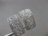 ESTATE LARGE .40CT DIAMOND 18KT WHITE GOLD FILIGREE CLIP ON EARRINGS  #20318