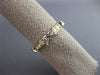 ESTATE DIAMOND 14KT TWO TONE GOLD CLASSIC CHANNEL SEMI MOUNT ENGAGEMENT RING